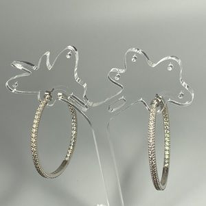 Sterling silver hoop earrings